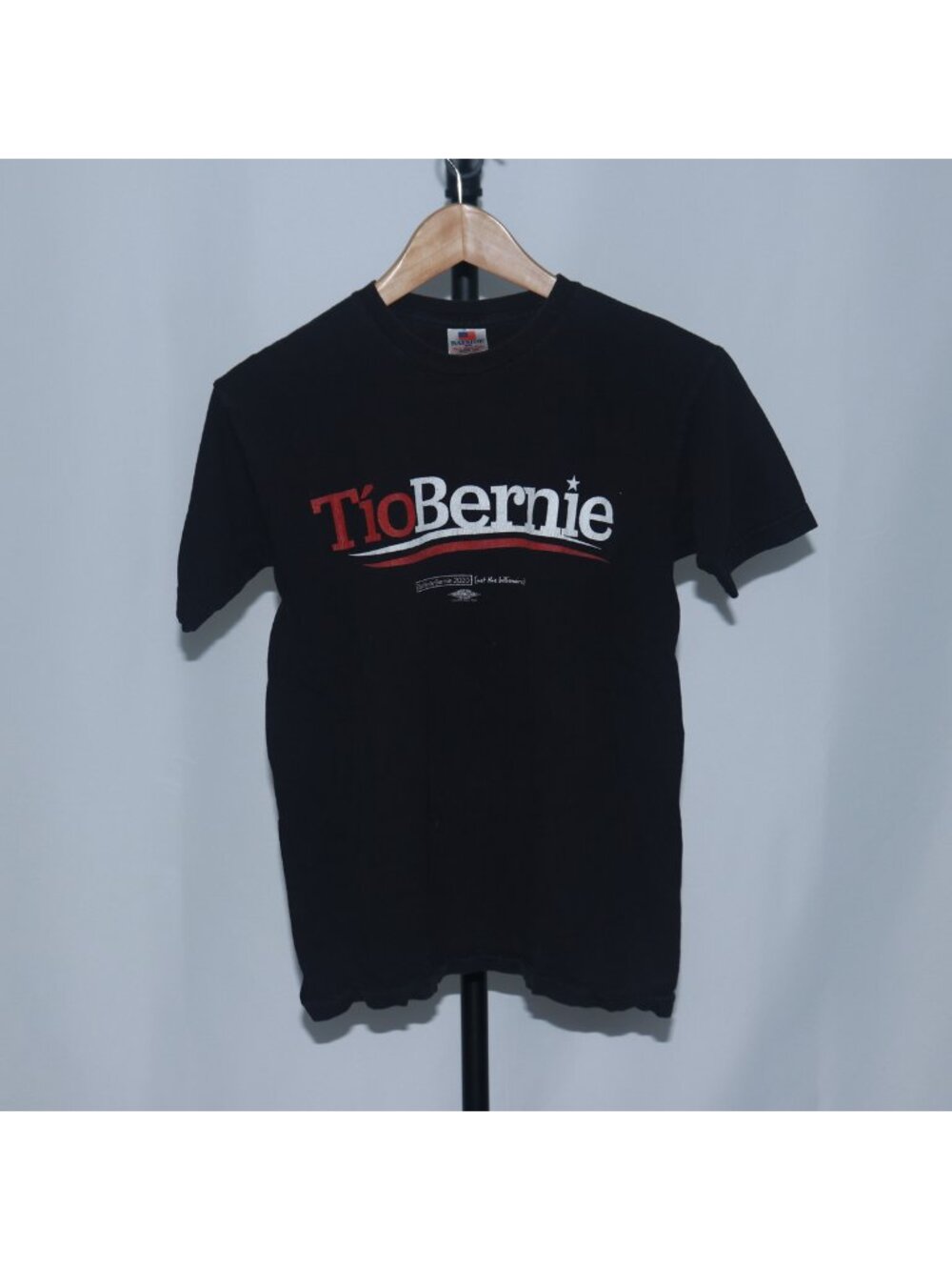 Bernie Sanders Unisex Graphic Crewneck Black T-Shirt Made in USA Size S